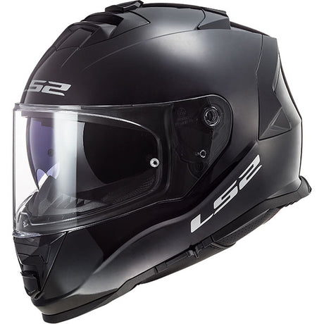 LS2 FF800 Storm II Solid Gloss Black Motorcycle Helmet