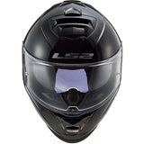 LS2 FF800 Storm II Solid Gloss Black Motorcycle Helmet