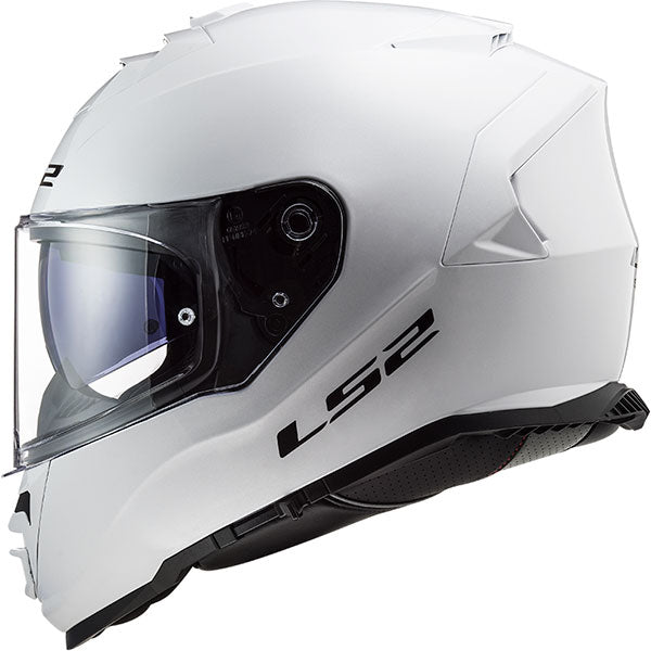 LS2 FF800 Storm II Solid Gloss White Motorcycle Helmet