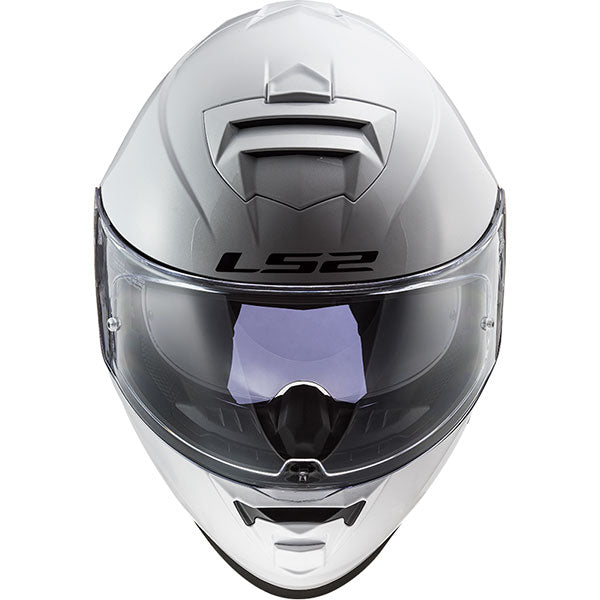 LS2 FF800 Storm II Solid Gloss White Motorcycle Helmet