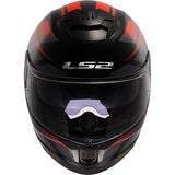 LS2 FF808 Stream II Solid Fury Black Red Motorcycle Helmet