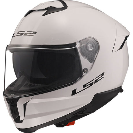 LS2 FF808 Stream II Gloss White Motorcycle Helmet
