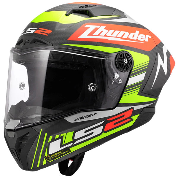LS2 FF805 Thunder GP Aero Replica Black Carbon Motorcycle Helmet