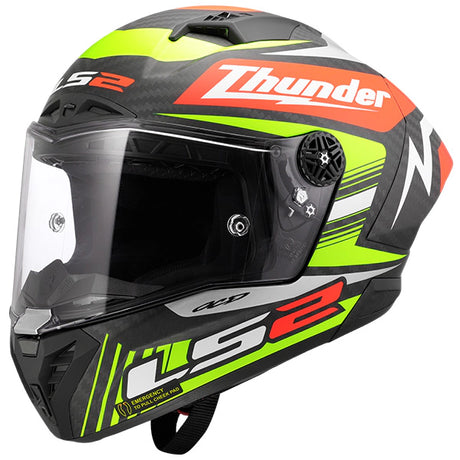 LS2 FF805 Thunder GP Aero Replica Black Carbon Motorcycle Helmet