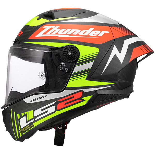 LS2 FF805 Thunder GP Aero Replica Black Carbon Motorcycle Helmet