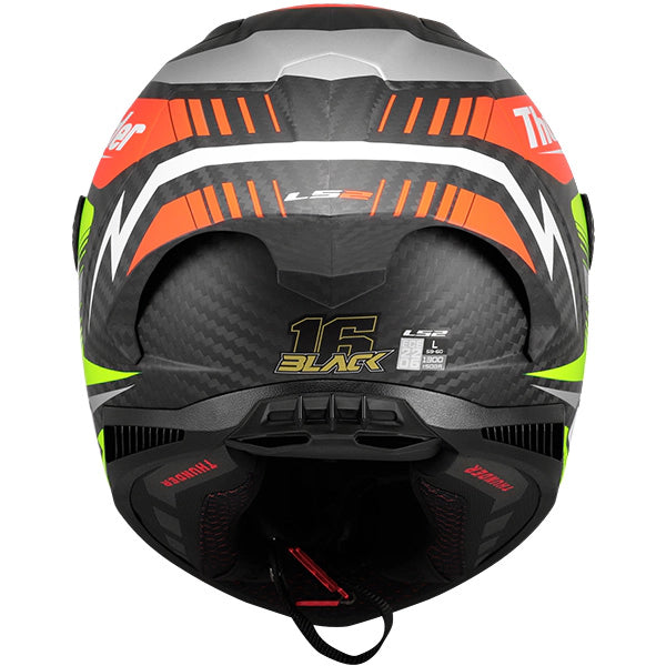 LS2 FF805 Thunder GP Aero Replica Black Carbon Motorcycle Helmet
