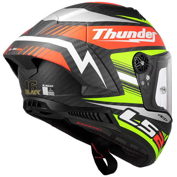 LS2 FF805 Thunder GP Aero Replica Black Carbon Motorcycle Helmet