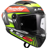 LS2 FF805 Thunder GP Aero Replica Black Carbon Motorcycle Helmet
