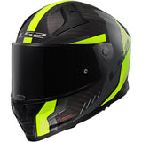 LS2 FF811 Vector II Carbon Grid Matt Black Hi-Vis Yellow Motorcycle Helmet