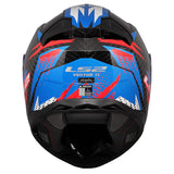 LS2 FF811 Vector II Carbon Tantic Gloss Red blue Motorcycle Helmet