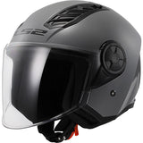 LS2 OF616 Airflow II Solid Nardo Grey Motorcycle Helmet 