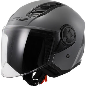 LS2 OF616 Airflow II Solid Nardo Grey Motorcycle Helmet 