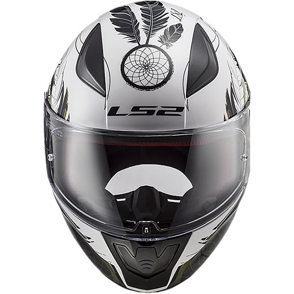 LS2 FF353 Rapid II Boho White Black Pink Motorcycle Helmet