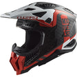 LS2 MX703 X-Force Victory Red White Carbon Motorcycle Helmet 