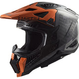 LS2 MX703 X-Force Victory Titanium Orange Carbon Motorcycle Helmet