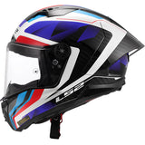 LS2 FF805 Thunder GP Aero Route Carbon Gloss Blue Red Motorcycle Helmet
