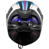 LS2 FF805 Thunder GP Aero Route Carbon Gloss Blue Red Motorcycle Helmet