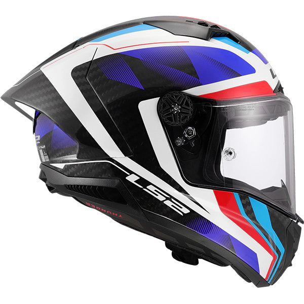 LS2 FF805 Thunder GP Aero Route Carbon Gloss Blue Red Motorcycle Helmet