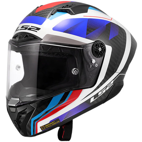 LS2 FF805 Thunder GP Aero Route Carbon GlossBlue Red Motorcycle Helmet