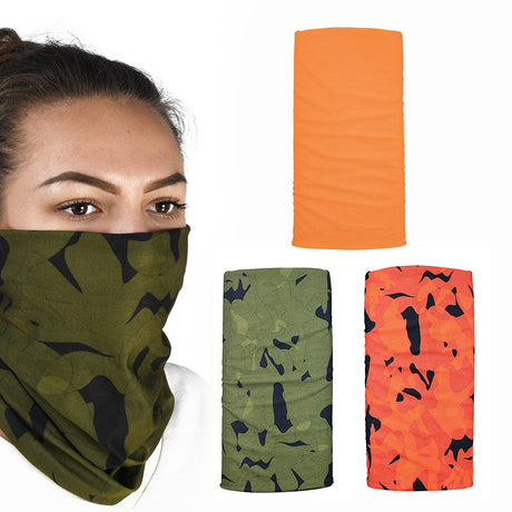 Oxford Comfy Neck Tube Base Layers Havoc Orange Green Black 3 Pack