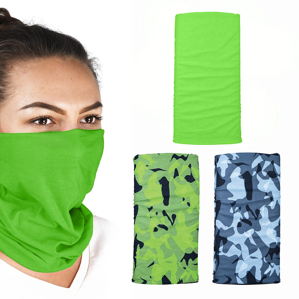 Oxford Comfy Neck Tube Base Layers Havoc Green 3 Pack