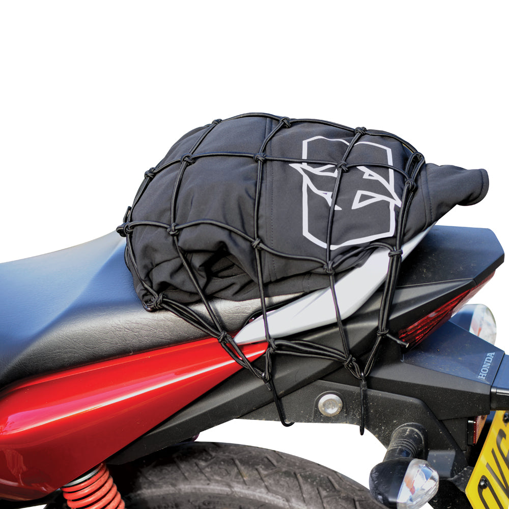 Oxford Motorcycle Cargo Net Strong Elasticated Luggage Net Black