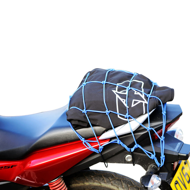 Oxford Motorcycle Cargo Net Strong Elasticated Luggage Net Blue