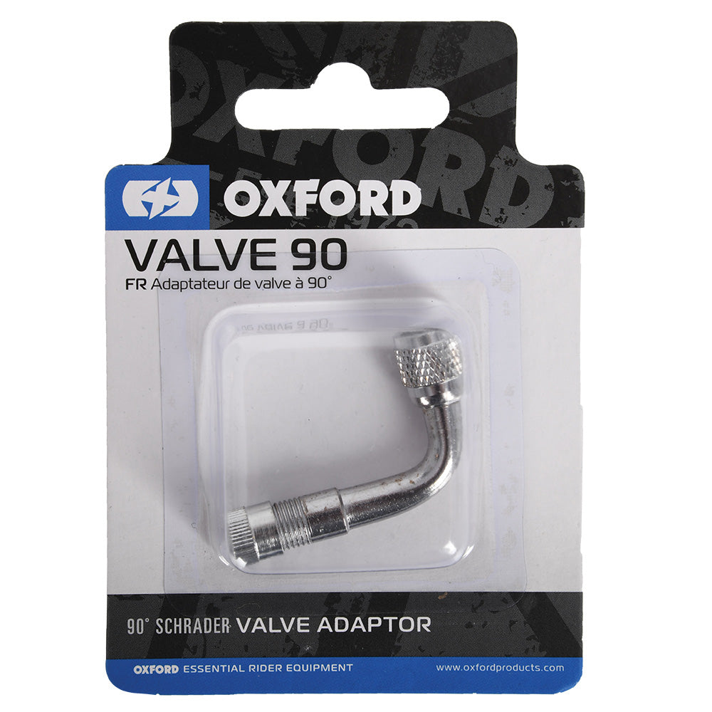Oxford Valve 90 Angled Schrader Valve Adaptor
