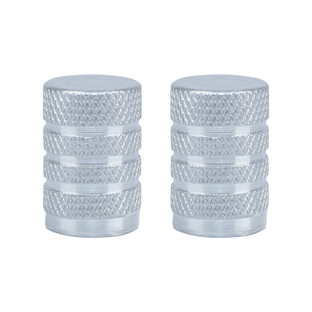 Oxford OX761 Valve Caps Gripper Silver