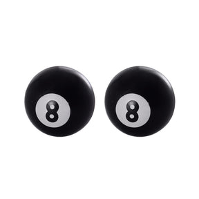 Oxford OX767 Valve Caps No 8 Ball Black