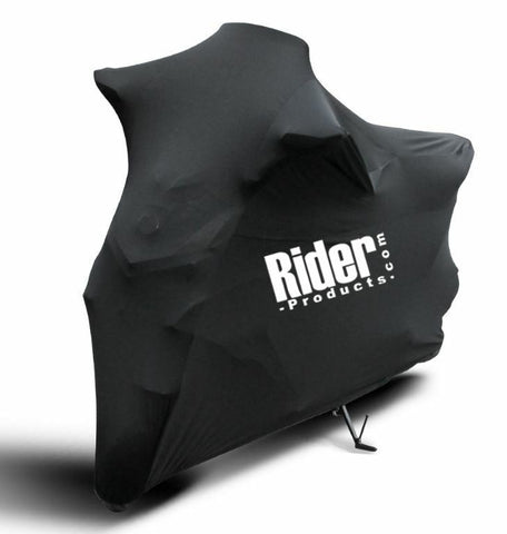 Rider Products Premium Motorcycle Indoor Stretch Dust Black Cover