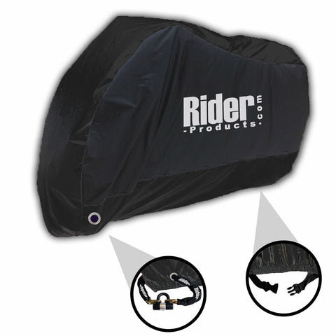 Rider Products Waterproof Motorcycle Black Cover