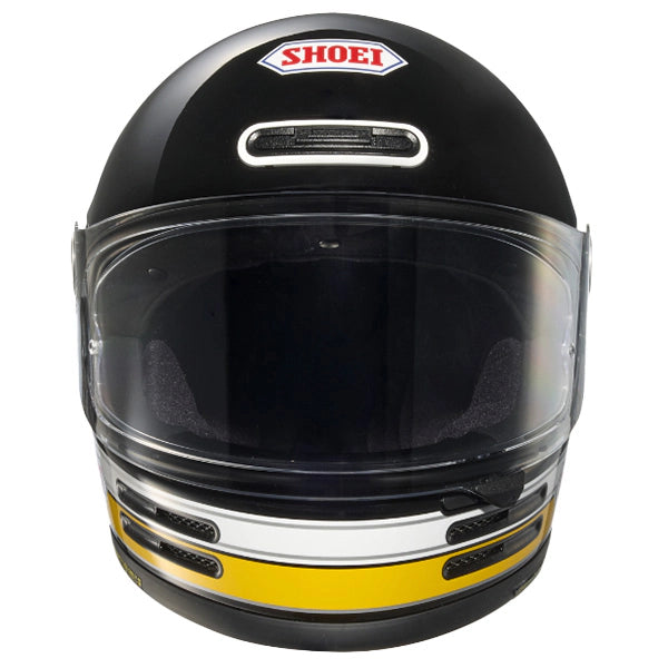 Shoei Glamster 06 ABIDING TC3 Black White Yellow Motorcycle Helmet
