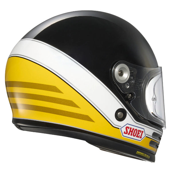 Shoei Glamster 06 ABIDING TC3 Black White Yellow Motorcycle Helmet