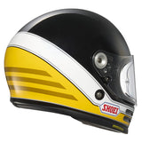 Shoei Glamster 06 ABIDING TC3 Black White Yellow Motorcycle Helmet