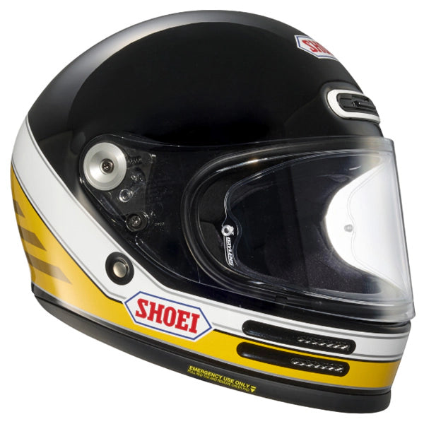 Shoei Glamster 06 ABIDING TC3 Black White Yellow Motorcycle Helmet