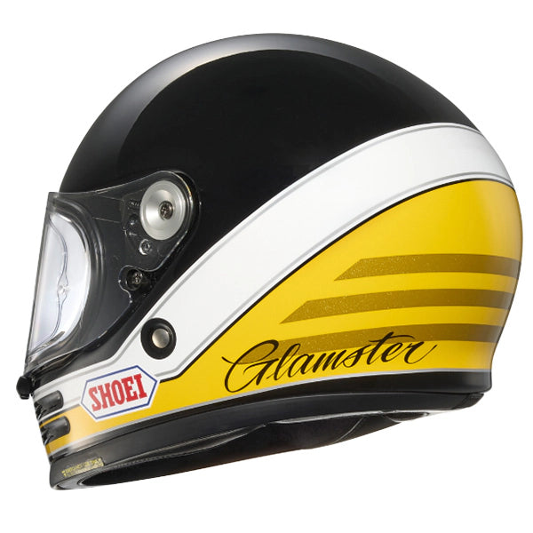 Shoei Glamster 06 ABIDING TC3 Black White Yellow Motorcycle Helmet