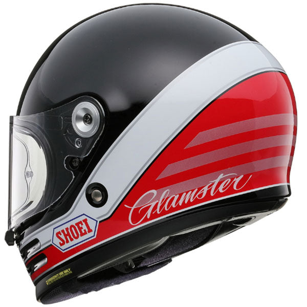 Shoei Glamster 06 ABIDING TC1 Black White Red Motorcycle Helmet