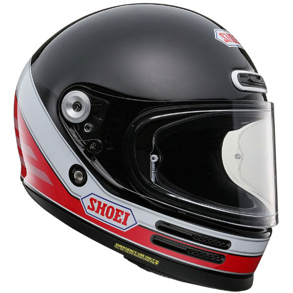 Shoei Glamster 06 ABIDING TC1 Black White Red Motorcycle Helmet