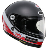 Shoei Glamster 06 ABIDING TC1 Black White Red Motorcycle Helmet