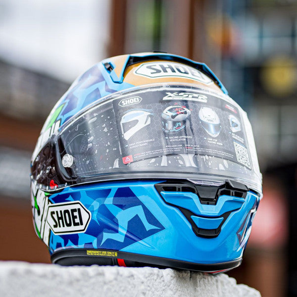 Shoei X-SPR PRO Dean Harrison TC2 Blue Motorcycle Helmet