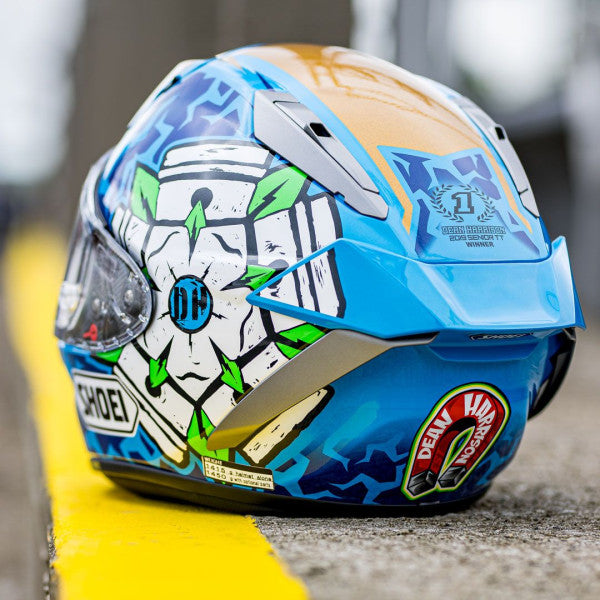 Shoei X-SPR PRO Dean Harrison TC2 Blue Motorcycle Helmet