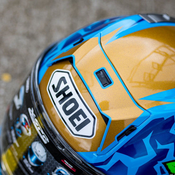 Shoei X-SPR PRO Dean Harrison TC2 Blue Motorcycle Helmet