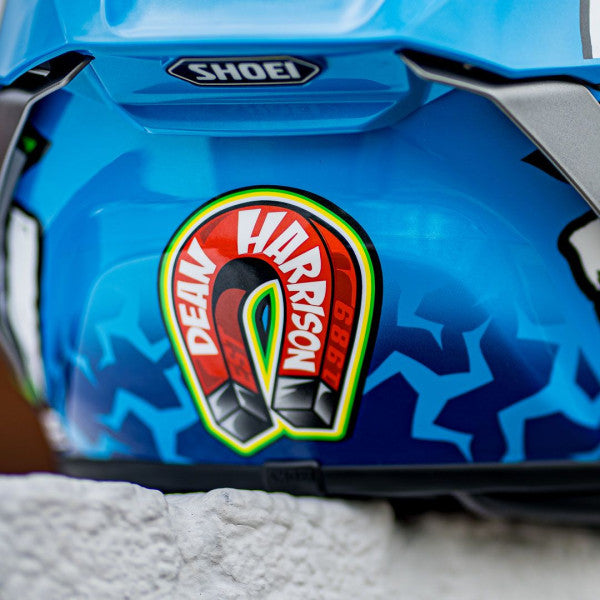 Shoei X-SPR PRO Dean Harrison TC2 Blue Motorcycle Helmet