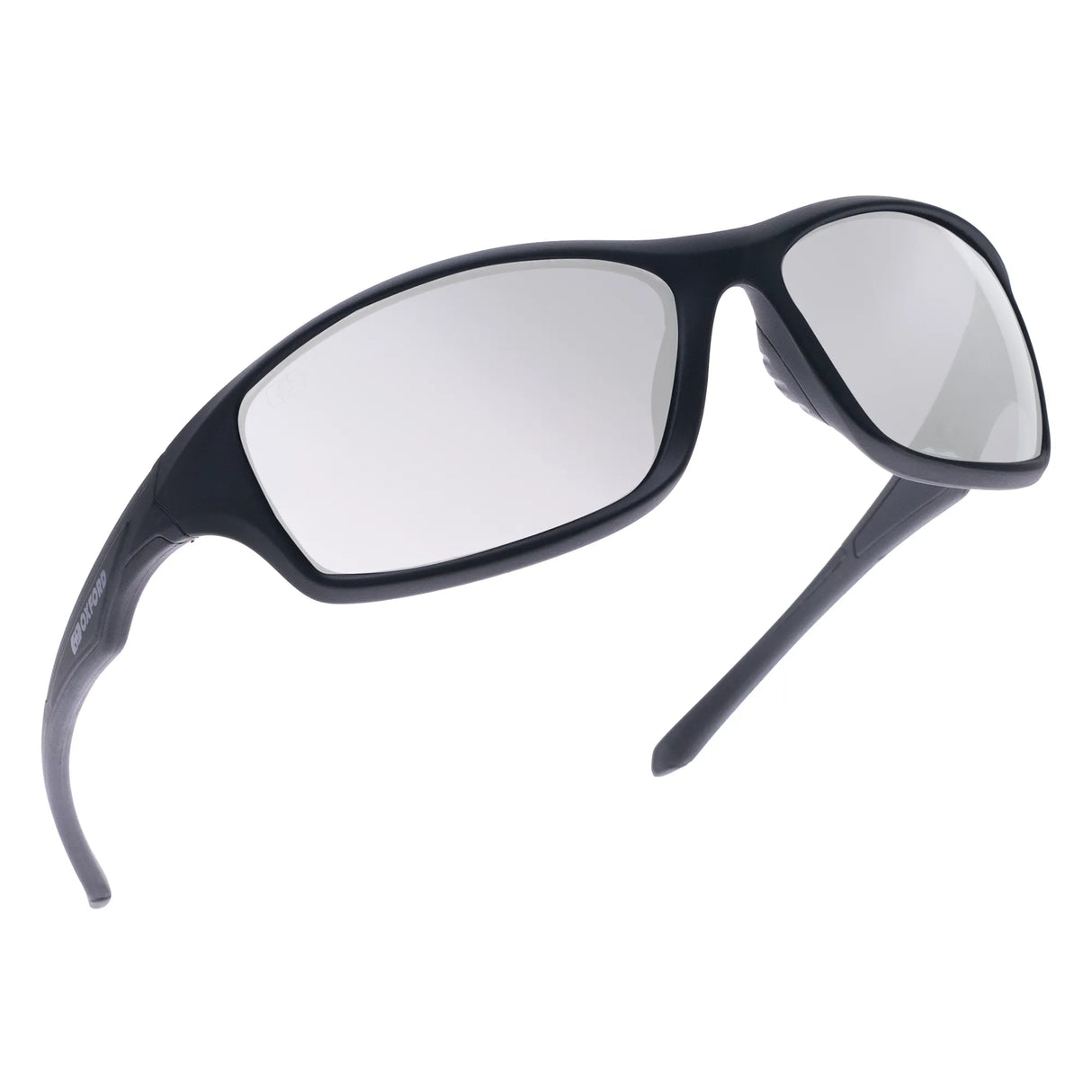 Oxford Camino Sunglasses Black Frame Silver Mirror Lens