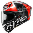 Shoei X-SPR PRO Diggia 2 TC1 Red Motorcycle Helmet 