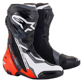 Alpinestars Supertech R Motorcycle Boots Black Red White