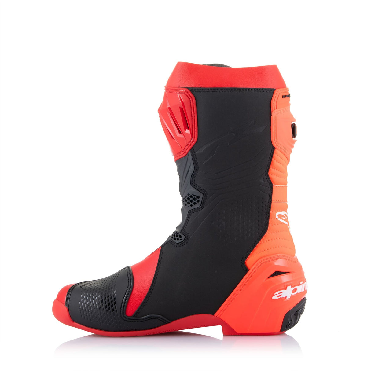 Alpinestars Supertech R Motorcycle Boots Bright Red Fluo