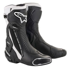Alpinestars SMX Plus V2 Motorcycle Boots - Black/White
