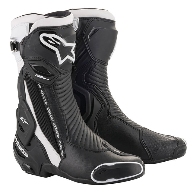 Alpinestars SMX Plus V2 Motorcycle Boots - Black/White